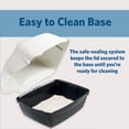 thumbnail image 3 of Ferplast Cosmic Outdoor Cat Litter Box - Waterproof Dog-Proof Cat Toilet with Tunnel Entry, High-Sided Base for Litter Containment, Easy-Clean Design, Durable Thermoplastic Resin in Black, 3 of 5