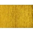 thumbnail image 1 of Ahgly Company Machine Washable Indoor Rectangle Abstract Yellow Modern Area Rugs, 4' x 6', 1 of 4