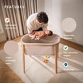 thumbnail image 2 of Cuna Stokke Snoozi de color beige arenoso con colchón firme para bebés de 0 a 9 meses, 2 of 6