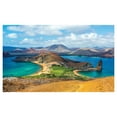 thumbnail image 4 of Ecuador Ceramic Toothbrush Holder, Galapagos Bartolome Island Pacific Ocean Latin America Scenery Volcanic Mountains, Decorative Versatile Countertop for Bathroom, 4.5" X 2.7", Multicolor, 4 of 4