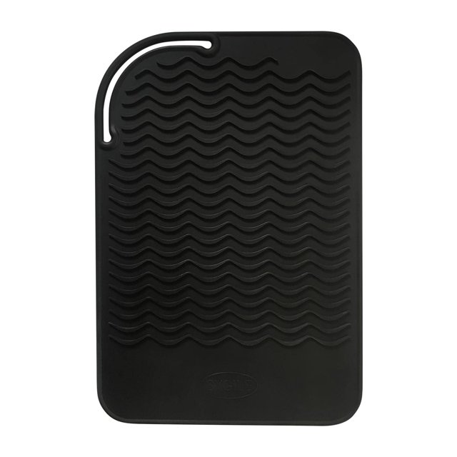 SYGILE 11"" X 7.5"" 5.6 oz Gran Silicona Resistente al Calor Salón de Viaje Herramientas de Peinado Estera de Enfriamiento Cubierta de Almohadilla Anti-Calor para Plancha de Cabello Rizador Plancha Se