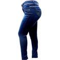 thumbnail image 2 of Jack David Womens Plus Size Stretch Dark Blue Black High Waist Denim Jeans Skinny Pants, 2 of 3