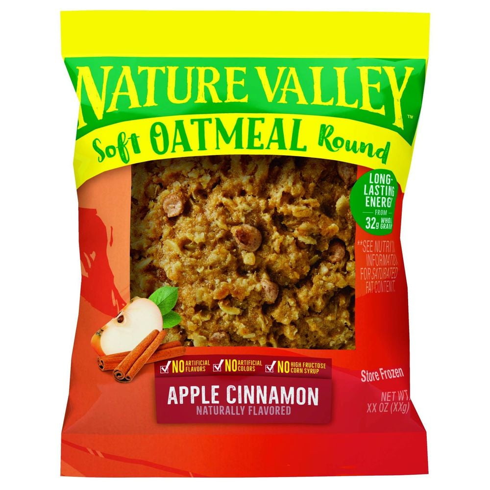 Nature Valley Apple Cinnamon Soft Oatmeal Round, 2.32 Ounce 72 per