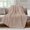 Brown, variant on Deep Maroon Fleece Throw Blanket for Couch, Farmhouse Luxury Solid Modern Art Microfiber Flannel Blanket for All Season, Lightweight Fuzzy Plush Throw Blankets for Gifts, Office, 40"x50"
