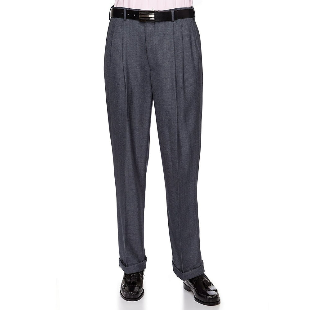 pants with pleated front