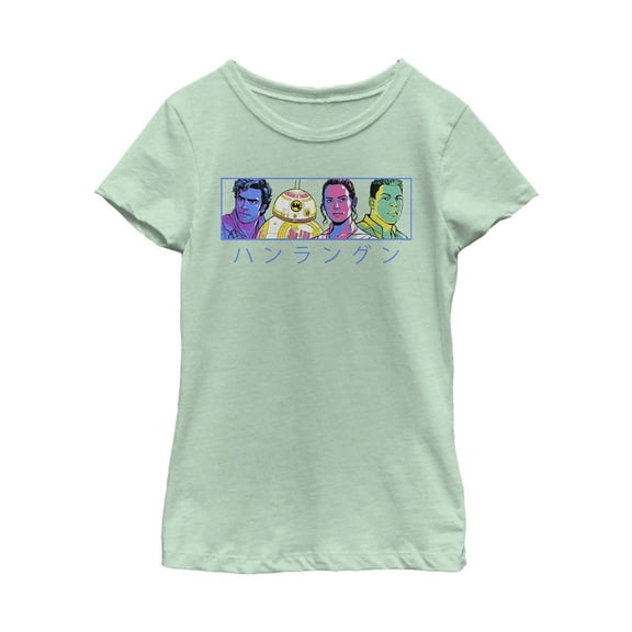 Girl's Star Wars: The Rise of Skywalker Kanji Heroes  Graphic Tee Mint Large