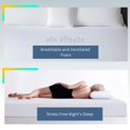 thumbnail image 3 of ViscoLogic Memory Foam Twin Size Mattress Orthopedic Supportive & Pressure Relief, Medium Firm Mattress Bamboo Feel Cover, CertiPUR-US® Certified Foam, 10 Inch Twin Mattress, 3 of 6