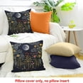 thumbnail image 4 of FCXZI Moon Flowers Art Square Cushion Cover for Home Sofa Couch 18x18in, 4 of 5