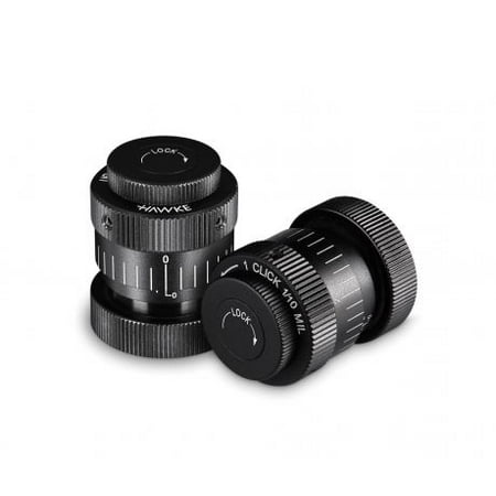 - Hawke Sport Optics 1/10 MRAD Interchangeable Turrets, Black,