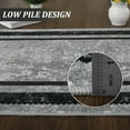 thumbnail image 6 of Geetinfly 2*6FT Area Rugs 1150Gsm 100% Polyester Rug 350Gsm Velvet Weight Pearl Velvet Washed Back Folding Simulation Printed Carpet Xm-Modern-Fang Cun Joy Black and gray, 6 of 8