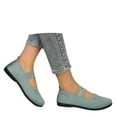 thumbnail image 4 of CAIXAI Womens Walking Shoes Wide Toe Box Shoes Women Comfortable Mesh Knitted White Sneakers for Women Non- Sole Arch Support Mary Jane Shoes Women Hands-Free Workout Gym Shoes, 4 of 7