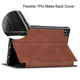 thumbnail image 4 of For Galaxy Tab A7 Lite 8.7" 2021 Cover SM-T220/225, Slim Lightweight Folio Stand PU Leather Case Soft TPU Back Cover for Samsung Galaxy Tab A7 Lite 2021 Tablet, Brown, 4 of 4
