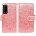thumbnail image 5 of Compatible with TCL Stylus 5G 2022 Wallet Phone Case and Tempered Glass Screen Protector Flower Faux Leather Flip Credit Card Holder Stand Zipper Cell Cover for TLC Stylo G5 6.81 T779W Women Pink, 5 of 8