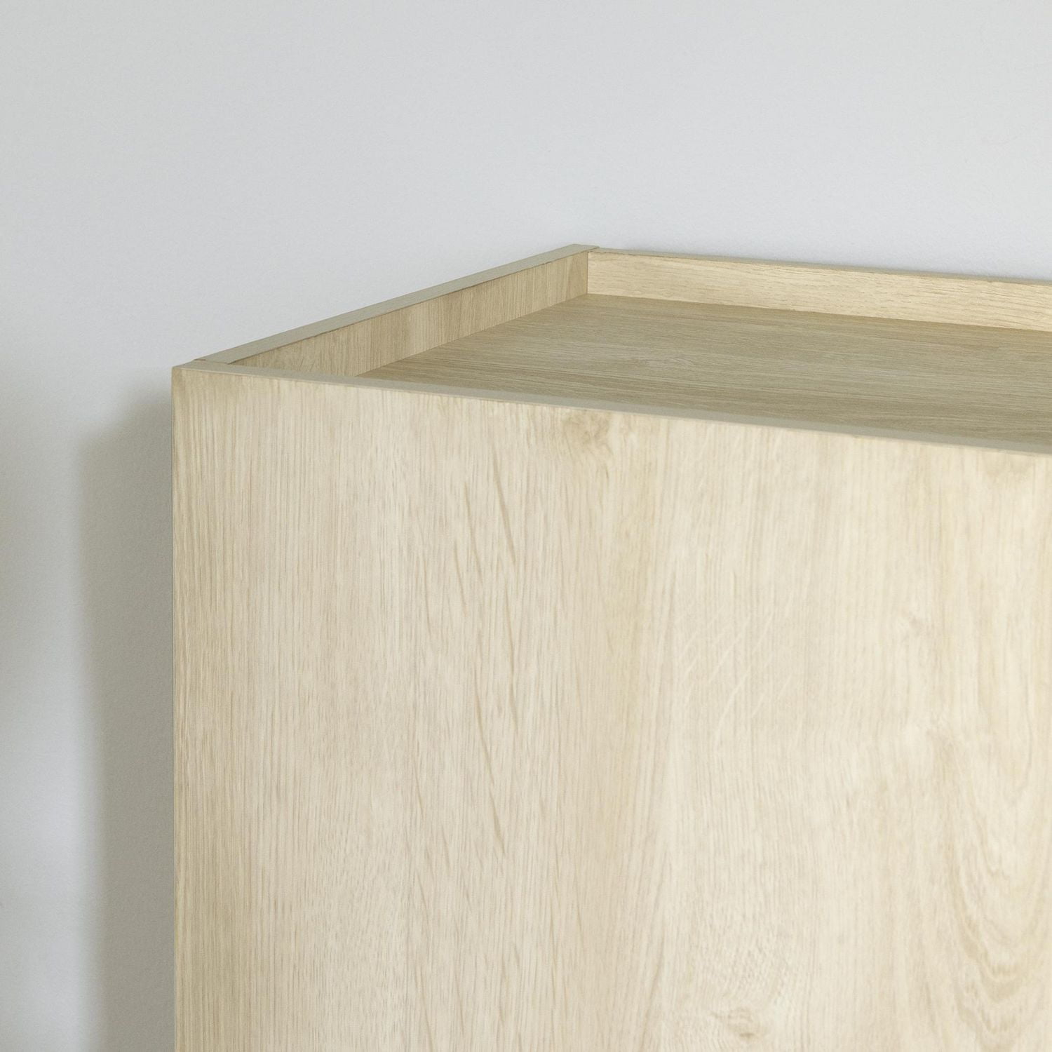 South Shore Liora 4-Door Bookcase with Shelves, in Bleached Oak
