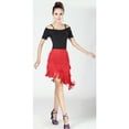 thumbnail image 2 of Tops de Mujer Mangas Cortas con Tirante Rayadas Camiseta Ligera Elástica Delgada para Baile Indio Flamenco Negro Macarena Tops de baile latino, 2 of 8