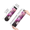 thumbnail image 4 of Naloa Purple And Pink Tulip Bouquet Ankle Socks for Women Non Slip Socks No Show Socks Classic Low Cut Casual Socks Casual Socks, 4 of 7