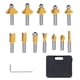 thumbnail image 2 of Brocas de enrutador para carpintería, 12 piezas de brocas de enrutador de 8 mm Juego de brocas de enrutador de vástago Tecnología de vanguardia VoborMX herramienta, 2 of 8