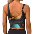 thumbnail image 3 of Lsque Solar System Paper Art Printed Women'S Sports Bra, Compression, Moisture Wicking, High-Impact Sports Bra For Women,Supportive sports bra-X-Large, 3 of 9