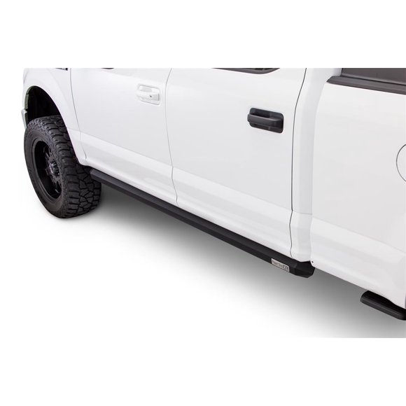Fits 2015-2020 Ford F-150 Amp Research Running Board 77151-01A PowerStep XL; Textured; Black; Die Cast Aluminum; With LED Light System; Frame Body Mount Bolts; With Plug-N-Play Wiring Kit