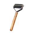 thumbnail image 1 of HHBEAUTY Pet Dematting Comb for Dogs and Cats with Wood Handle, Deshedding Undercoat Rake for Dogs with Stainless Steel Blades, Dog Comb for Detangling Thinning and Shedding, All Hair Types, 1 of 6