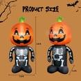 thumbnail image 2 of Calavera inflable para Halloween de 4 pies, diseño de hombre calabaza con LED, marca VOCADE, 2 of 7