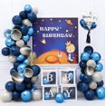 thumbnail image 3 of Yansion Blue Party Decoration Kits, 89-Count, 3 of 6