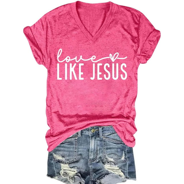 Shorts for Women Solid Color V-Neck Bottom Lining Outer Short Sleeved Top Short for Women