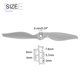 thumbnail image 2 of 3Pcs Hélice 7x5 Pulgadas Hélices RC de 2 Palas Grises con Anillos Adaptadores para Reemplazo de Aeronaves RC, 2 of 7