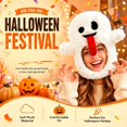 thumbnail image 2 of DHFJKG Funny Plush Ghost Hat, Adult Halloween Novelty Headwear, Photo Props Dress Up Halloween Party Headgear, 2 of 7