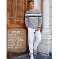 thumbnail image 5 of COOFANDY Mens Crew Neck Sweaters Long Sleeve Lightweight Knit Dress Pullover Sweaters, 5 of 6
