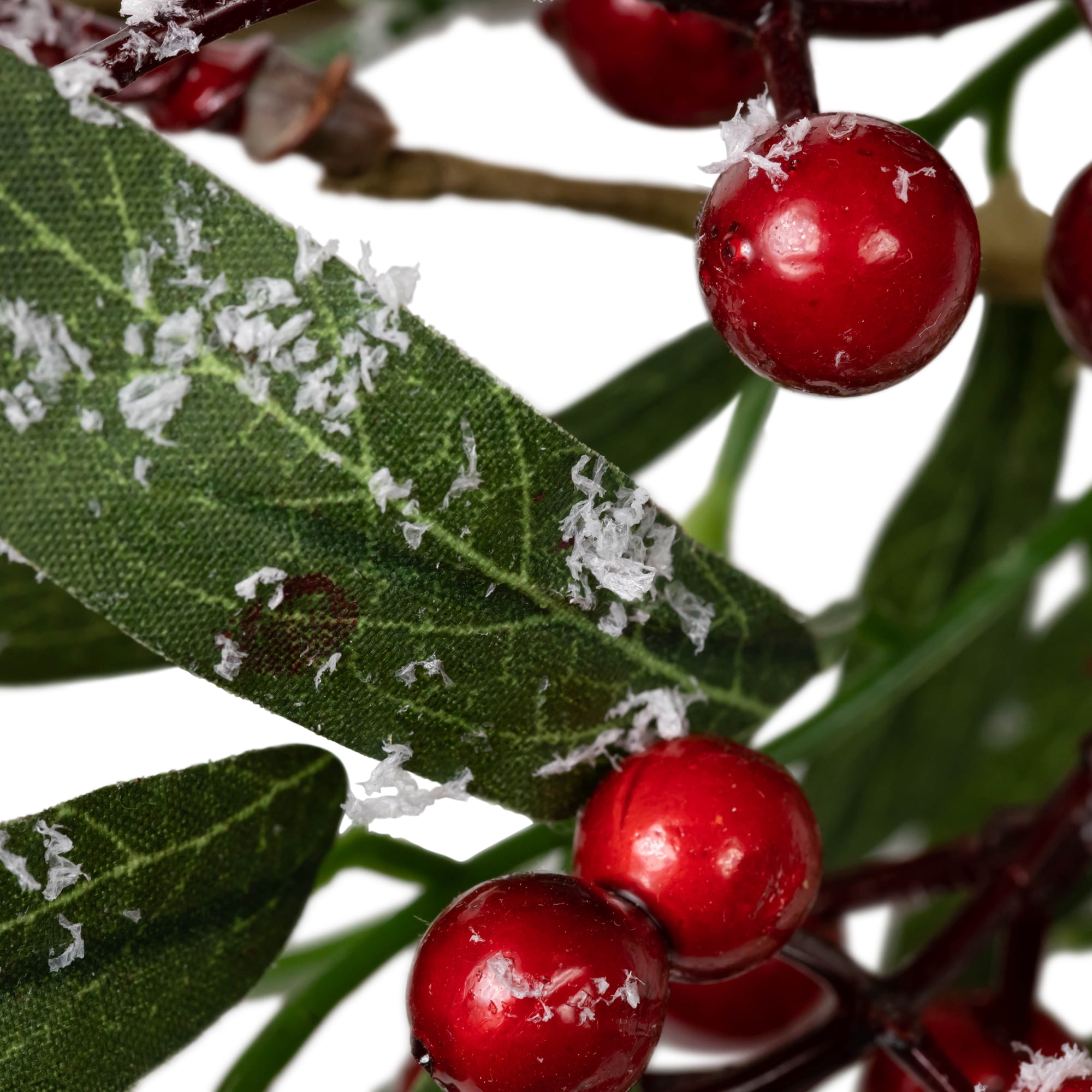 Northlight Real Touch™️ Frosted Berries and Pine Artificial Christmas Wreath - 18" - Unlit