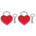thumbnail image 4 of POCREATION 2 Sets Heart Lock Metal Colorful Exquisite Household Craft Supplies With Keys 30x39mm,Heart Lock,Key Lock, 4 of 8