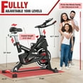 thumbnail image 6 of LNOW Exercise Bike Magnetic Resistance Indoor Cycling Bike for Home Cardio Workout Cycle Bike Training 350lbs, 6 of 10