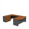 thumbnail image 1 of Series C 72W U Shaped Desk with File Cabinet in Auburn Maple - Engineered Wood, 1 of 1
