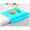 thumbnail image 2 of De Cortar Desmontable De Cocina Con Ranura De Almacenamiento Antideslizante Grado Alimenticio Azul, 2 of 7