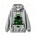 thumbnail image 4 of Christmas Pet Pouch Hoodie for Women Long Sleeve Xmas Tree Graphic Loose Flannel Pullover Sweatshirt Dog Cat Carrier Hoodie, 4 of 8