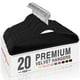 thumbnail image 1 of Perchas de terciopelo HOUSE DAY Premium antideslizantes, paquete de 20 unidades, negras, 1 of 9