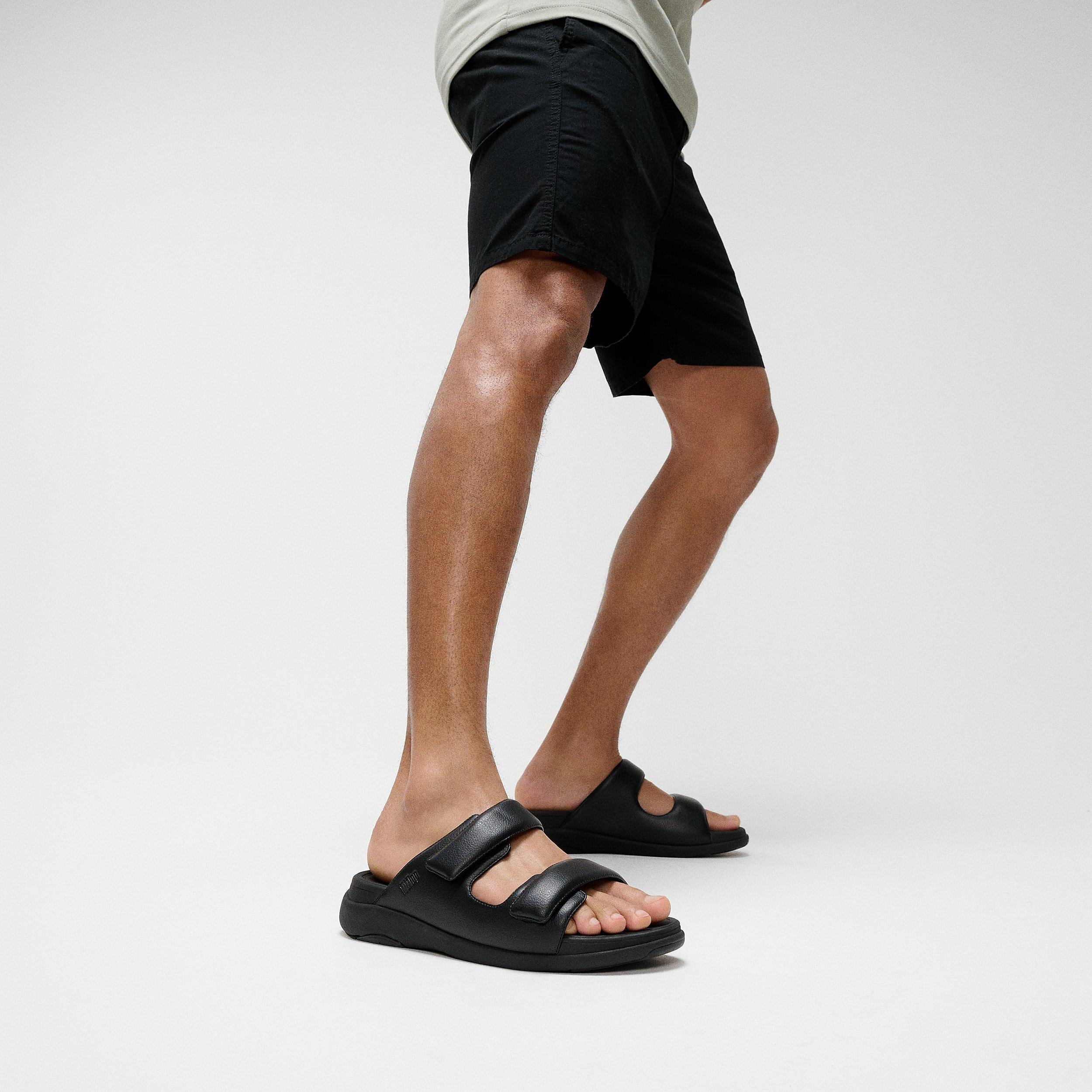 Fitflop Men's F-Mode Go Adjustable Two-Bar Slides