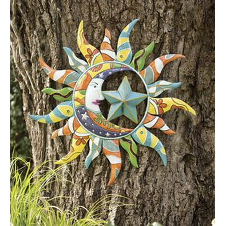 Colorful Talavera Sun Moon And Star Indoor Outdoor Metal Wall Art Com - Talavera Outdoor Wall Art Colorful Talavera Sun Moon And Star Indoor Outdoor Metal Wall Art Com - Talavera Outdoor Wall Art
