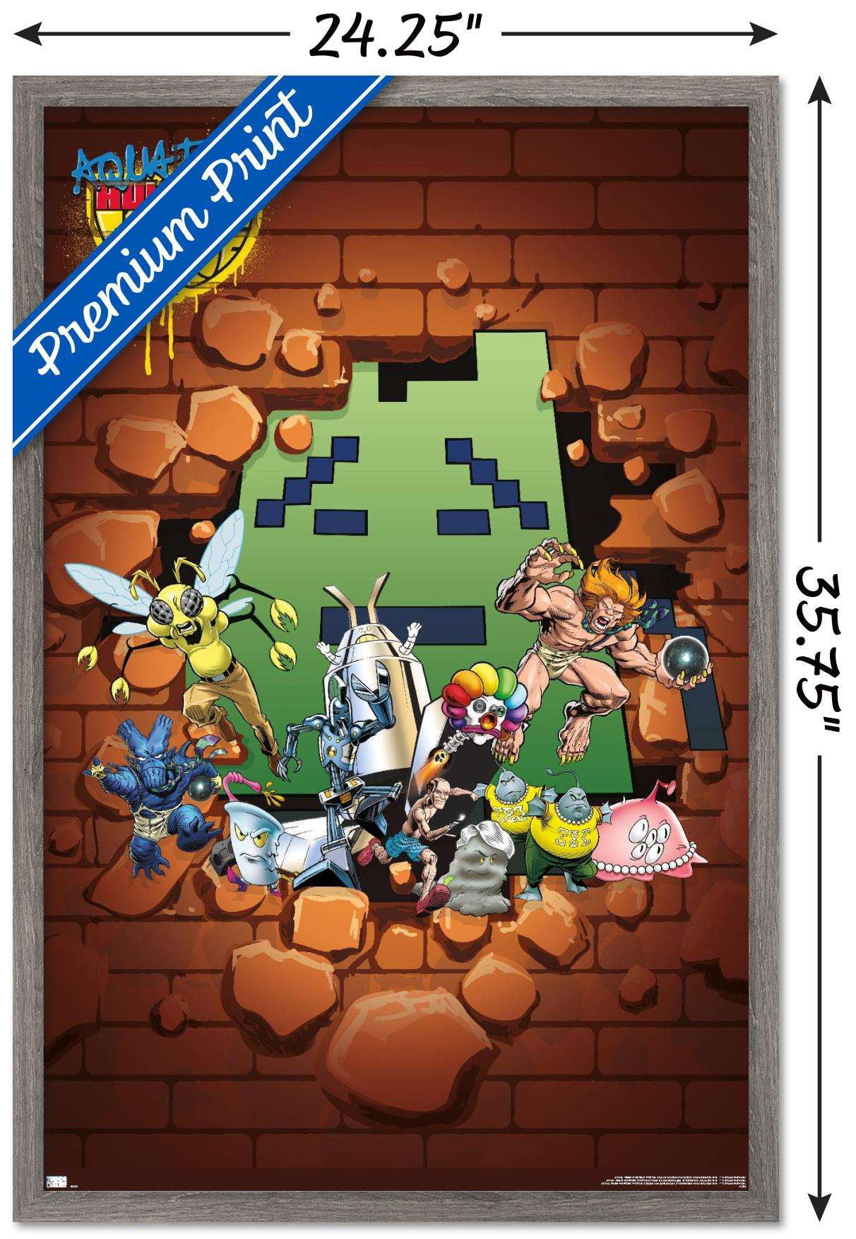 Aqua Teen Hunger Force - Villains Wall Poster, 22.375" x 34", Framed