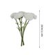 thumbnail image 3 of Claveles Artificiales Paquete de 5 claveles artificiales altos de plástico para decoración del hogar y arreglos de boda (blanco) Rkxzt, 3 of 9