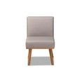 thumbnail image 2 of Baxton Studio Odessa Mid-Century Modern Grey Fabric Upholstered and Walnut Brown Finished Wood Dining Chair, 2 of 5