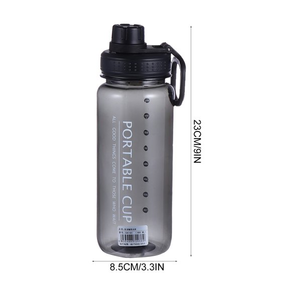 HONMEET Fitness Water Bottle 1 Pack PP Material Hydration Bottle for Workout, Gym, Outdoor Sports and Daily Use