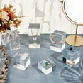 thumbnail image 5 of 5Pcs Clear Acrylic Cube Display Block 1.2/ 2/ 2.4/ 3.2/ 4 Inch High Solid Display Pedestal Stand for Gem Jewelry Display Displaying Pop Figures Cosmetic Showing 2x2inch for making, 5 of 9