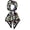 003.black Floral, variant on Julunar Hair Scarf for Women Silky Long Neck Head Scarves Purse Bag Scarfs for Handbag Satin Headscarf