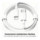 thumbnail image 5 of "2m Cable Para Iphone 5-14 Usb-c A Lightning Carga Rápida Belug Blanco ", 5 of 5