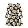 thumbnail image 4 of Suhoaziia Midi Dresses for Women with Designs Daisy Note Print Twirl Skirt Self Cultivation Jumpskirt Winter Outdoor Activities Clothes 9-10 Years, 4 of 7