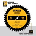 thumbnail image 2 of DeWalt DWA110CMB Circular Saw Blades, 40 & 60-Tooth x 10 In., 2-Pk. - Quantity 1, 2 of 6