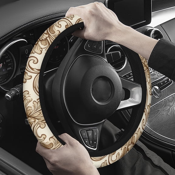 Steering Wheel Cover Neoprene Material Most Cars Men&Women Universal 15 inch Premium Non-Slip Spring Steering Wheel Protector Luxury Steering Wheel Cover