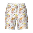 thumbnail image 4 of Lsque Mens Swim Trunks Cute Gnome Summer Pattern - Bathing Suit Compression Liner - Beach Swim Shorts Swimwear - (S-3XL) - Stretch Quick Dry -Medium, 4 of 9